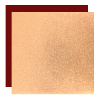Metallic-Paper Double Color kupfer-azuki, verschiedene Größen