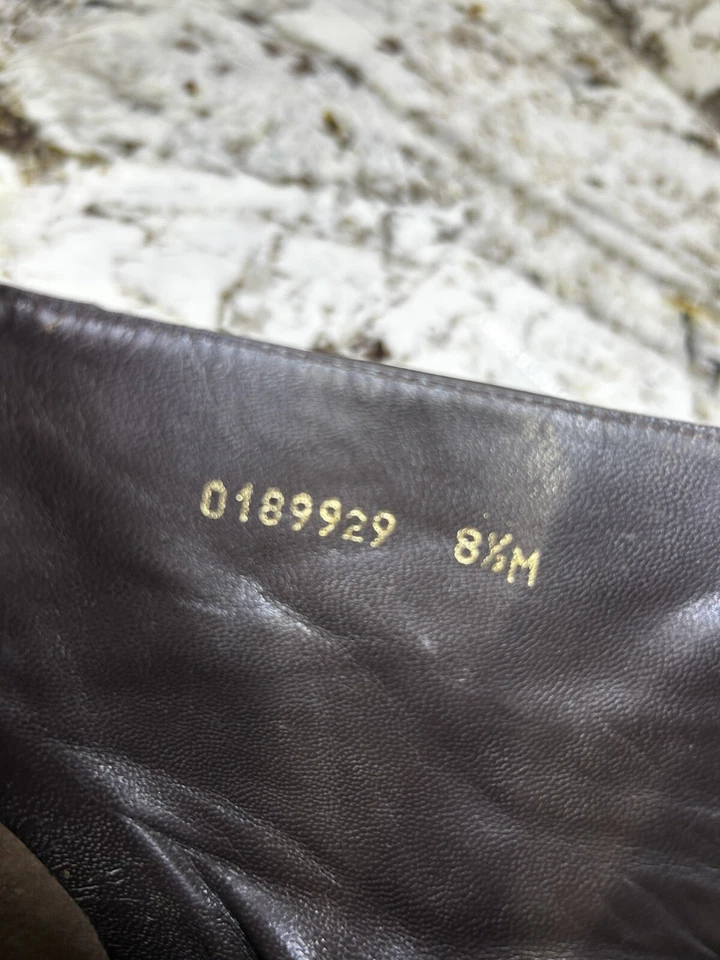 Botines de gamuza marrón Delman talla 8,5 Foto 4 de 4