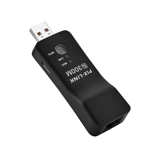 PIX-LINK 300Mbps WiFi Adapter (Smart TV, RJ45 Port) | Wirelessly Connect Your TV - Picture 2 of 8