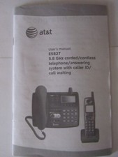 AT T E5827 5.8 GHz Corded/Cordless telephone Manual
