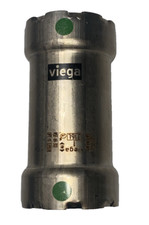 Viega 90320 MegaPress 1" Pipe Coupling Connector 316 Stainless Steel No Stop