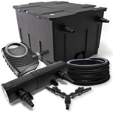 SunSun Pond Filter Kit 60000L 18W Pond Clarifier NEO10000 80W Pump 25m Hose