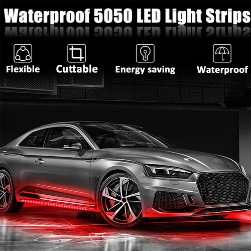 Lot Waterproof 12''/15 LED DC 12V Motor Strip Underbody Light For Car Motorcycle - Picture 5 of 28