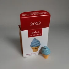 2022 Hallmark Miniature Ornament   ~ SPARKLY SOFT SERVE
