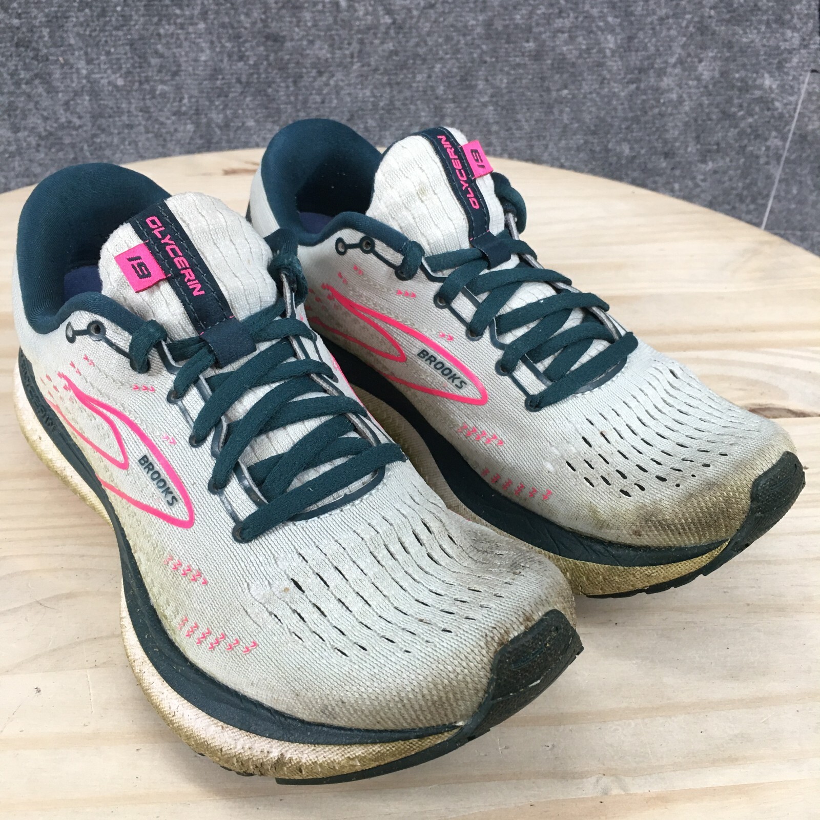 Size 8.5 Brooks Glycerin 19 Wide Ice Flow Navy Pink W for sale online