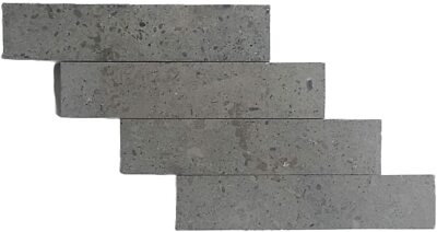 Lagos Azul 6x12 Herringbone Mosaic Limestone Tile Backsplash Floor (4 sheets)