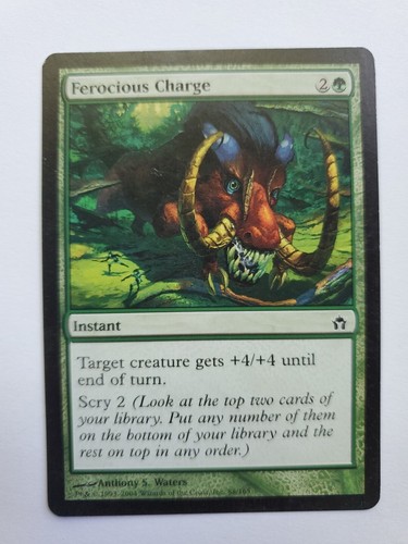 MTG Magic The Gathering Card Ferocious Charge Instant Green Fifth Dawn
