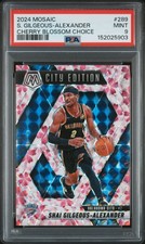 2024 PANINI MOSAIC CHERRY BLOSSOM CHOICE SHAI GILGEOUS-ALEXANDER 16/20 PSA 9