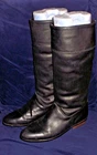 Eddie Bauer Black Leather & Shearling Lined Calf Boots Sz 8 W Canada Worn Once!