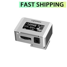 Metal Silvery LightMate Film Camera Light Meter 30   FOV Digital Exposure Meter