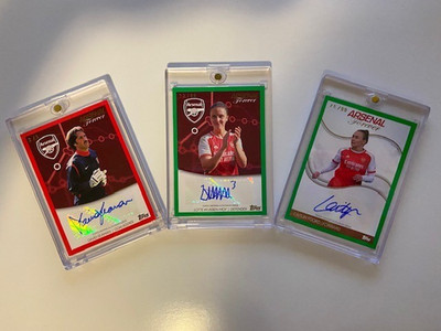 ARSENAL FOREVER 3 SEALED AUTOGRAPHED CARDS,MAX DOWMAN,LEWIS-SKELLY /99,READ AD!!