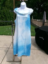 NWT FASHION NOVE BLUE&WHITE KNIT DRESS 1X