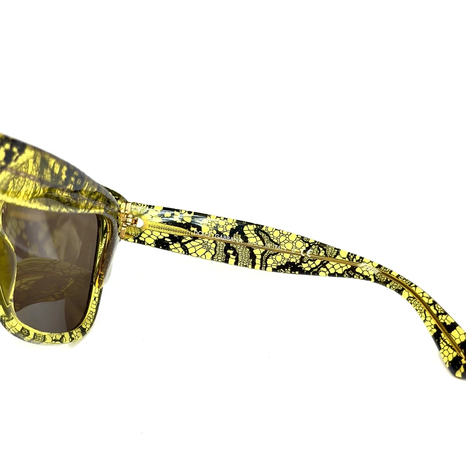 Gafas de sol Dolce & Gabbana DG4226 4226 CHANTILLY ENCAJE oro amarillo espejo pasarela Foto 3 de 4