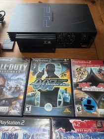 Working Sony PS2 SCPH-39001 w/ HDD, Cables, Controller, 8MB Card, Games