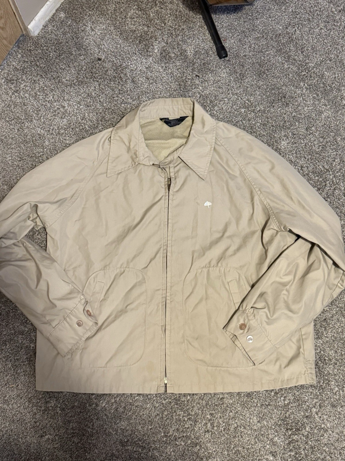 Sears Lightweight Cream Jacket Size Xl Mens