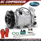 AC Compressor with 6-Groove Pulley for Hyundai Accent Kia Rio 2012-2017 L4 1.6L