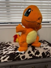 Giant Plush Pokemon Charmander - 21" Toy Factory Stuffed Animal Free Standing