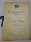 The Royal Warrant Holders Association - Annual Banquet Programme October 1963