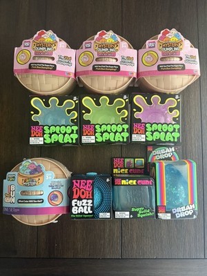 Squishy Lot of 10 NeeDoh & RMS Crazy Fun Dumplings - Sploot Splat,Dream Drop,Etc