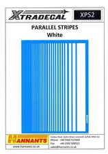 Xtra Decals WHITE STRIPES Parallel Stripes