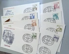 West Germany 1977 Burgen und Schlösser FDC Set (8) Castles & Palaces Coil Stamps