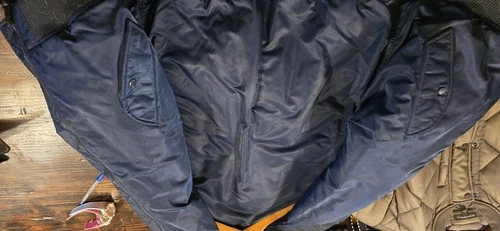 Banana Republic Men's XL Olive Diamond Quilted Bomber Jacket Polyester Snap image 4