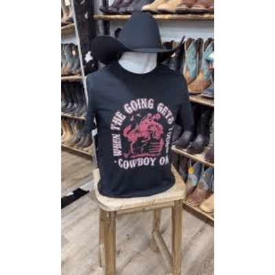 When the going gets tough cowboy on