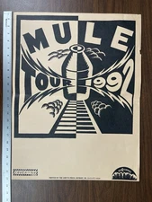 Original vintage MULE band promo poster TOUR 1992 17.5x23" post hardcore blues