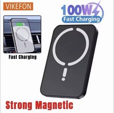 100W Magnetic Wireless Car Charger Air Outlet Phone Holder for iPhone 16 15 14