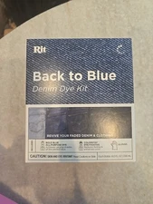 Rit Back to Blue Denim Dye Kit Restore Faded Jeans Bold Blue ColorStay Fixative!