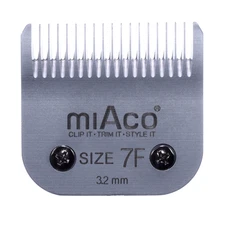 Miaco Size 7F Detachable Animal Clipper Blade fits Andis AG, AGC and Oster A5