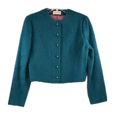 Strawbridge & Clothier Jacket Wool Vintage USA - Union - ILGWU Teal Chic 60s