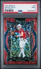 2024 Panini Select - Concourse Drake Maye #27 Red Disco Prizm /49 (RC) PSA 9