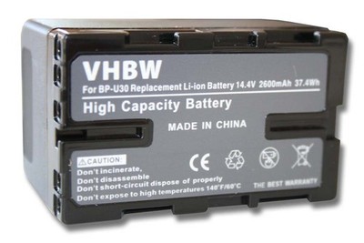 Akku für Sony PMW-150 PMW-160 PMW-200 PMW-100 PMW-EX1 PMW-EX1r 2600mAh 14,4V