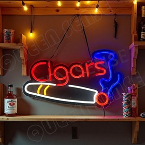led lights cigarettes Universal Car Strip Light, Cigarette Lighter Auto Interior Decorative Lamp, 12V Under Dash Ambient Night Light, 24 LEDs RGB Neon Interior Atmosphere for Car SUV (Blue, Cigar Lighter) outlined hand holding a vibrant yellow and orange cigar or cigarette Smokes Cigarette LED light