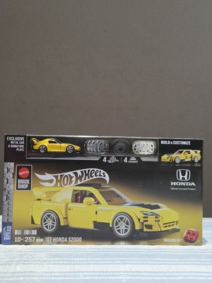Mattel Brick Shop - Hot Wheels '07 Honda S2000 Building Toy Kit