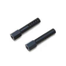 SPTST1914BK ALUMINUM FRONT BODY POSTS FOR TRAXXAS SLASH, RUSTER 2WD: BLACK (2)