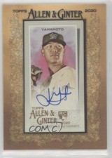 2020 Topps Allen & Ginter's Mini Baseball Jordan Yamamoto Rookie Auto RC fm0