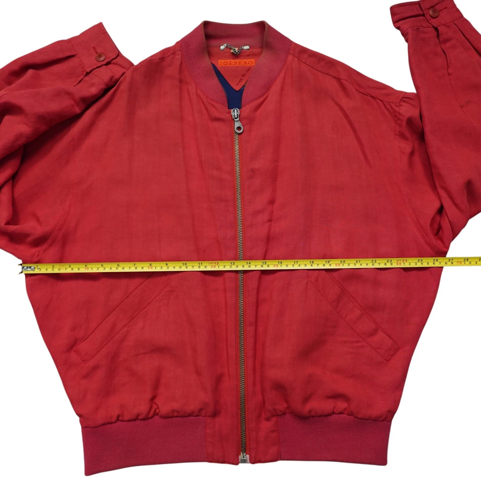 VTG 90s ICEBERG PEANUTS SNOOPY EMBROIDERED BOMBER JACKET RAYON LINEN SIZE 50 - product detail image 15