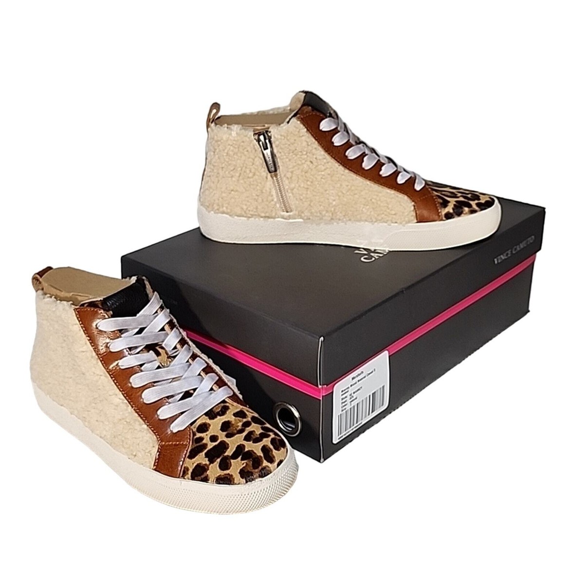 vince camuto high top sneakers