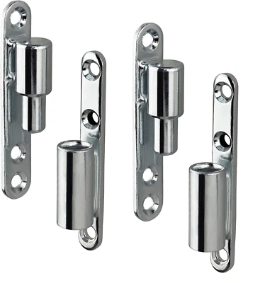 GEDOTEC 2x Aufschraubband Renovierband Aufschrauben Türscharnier Türbänder 15x83 mm