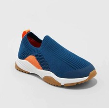 Toddler Boys' Aggy Knitted Athletic Slip On Sneakers - Cat Jack Teal 6