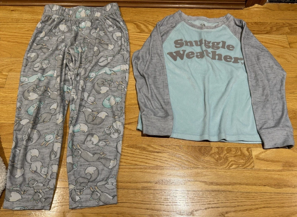 Niñas Talla 7 Invierno Pijamas Lote 8 Piezas, Pantalones Cortos, Pantalones, Camisas Sudadera con Capucha Justicia Foto 4 de 4