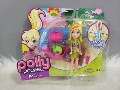 NEW Polly Pocket Doll Color Changing sealed warm cold beach