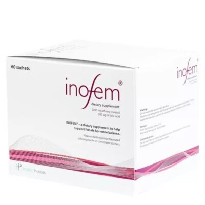 Inofem 60 Beutel Myo-Inositol Folsäure, Unterstützung des hormonellen Gleichgewichts bei Frauen