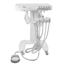 Portable 4H Mobile Dental Delivery Unit System Cart Treatment Work Compressor