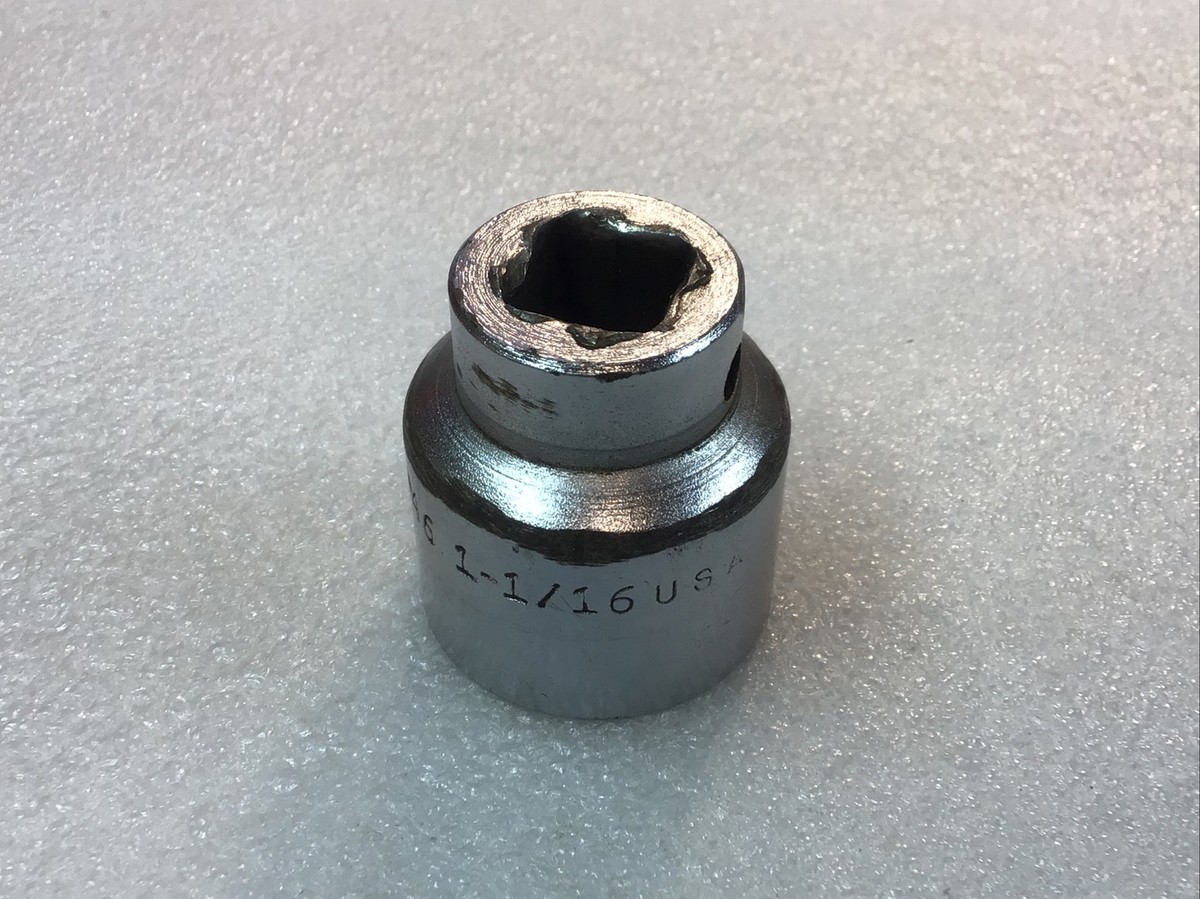 MAC Tools V346 - Chrome, 1/2” Drive, 1-1/16”, SAE, Socket
