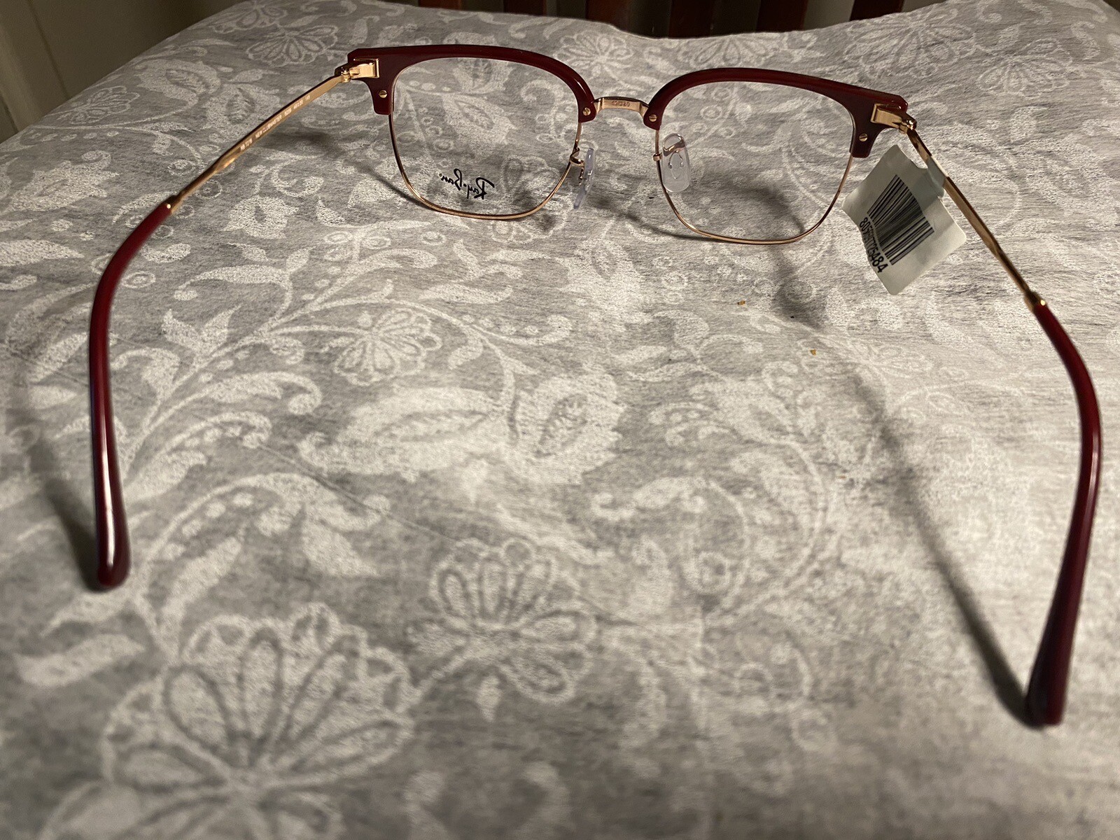 Rayban New Clubmaster Burgundy Copper Frames eyeglasses Orx7216 8209 49/20 New