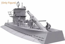 1:35 resin figures model 5 German Navy soldiers commanders unassembled upainted