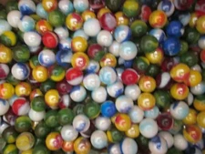 MARBLE LOT 2 POUNDS MIXED COLORS ASSORTMENT 1/2 INCH MEGA MARBLES